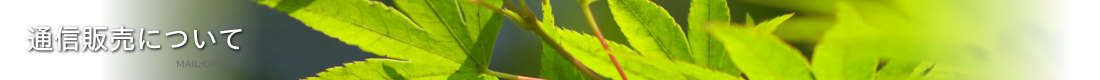 通信販売について